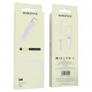 Кабель зарядки и синхронизации Borofone BX18 Optimal USB to Lightning (3m) Белый