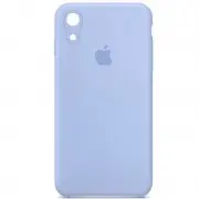 Чехол Silicone Case Square Full Camera Protective (AA) для Apple iPhone XR (6.1") Голубой / Lilac Blue