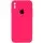 Чехол Silicone Case Square Full Camera Protective (AA) для Apple iPhone XS Max (6.5") Розовый / Barbie pink