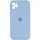 Чохол Silicone Case Square Full Camera Protective (AA) для Apple iPhone 11 Pro (5.8") Блакитний / Lilac Blue