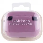 Силиконовый футляр с микрофиброй для наушников Airpods 3, Лиловый / Lilac Pride