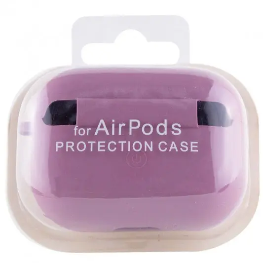 Силиконовый футляр с микрофиброй для наушников Airpods 3 Лиловый / Lilac Pride - изображение 3