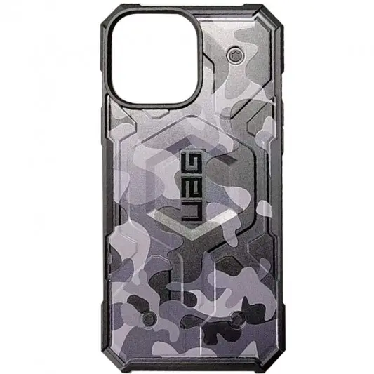 Сірий протиударний чохол UAG Pathfinder with MagSafe Camo для iPhone 13 Pro Max з камуфляжним малюнком