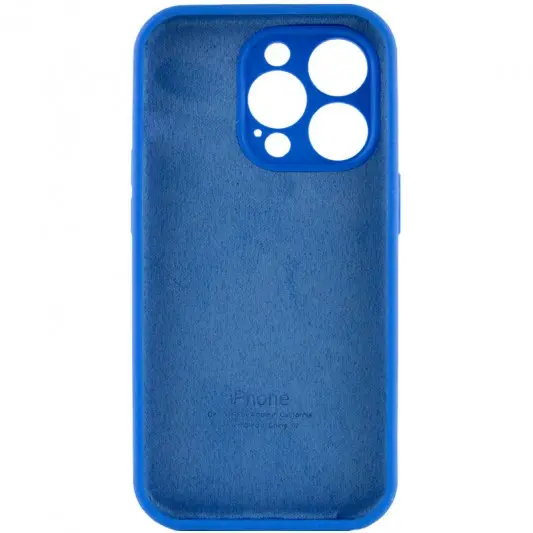 Чохол Silicone Case Full Camera Protective (AA) для Apple iPhone 13 Pro (6.1") Синій / Capri Blue - зображення 3 