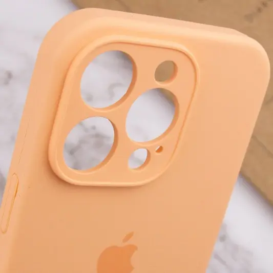 Чехол Silicone Case Full Camera Protective (AA) для Apple iPhone 13 Pro Max (6.7") Оранжевый / Cantaloupe - изображение 6