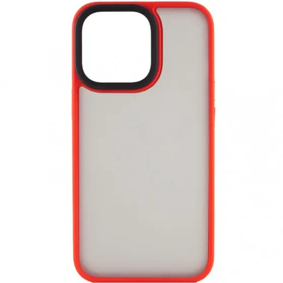 TPU+PC чохол Metal Buttons для Apple iPhone 14 Pro Max (6.7") Червоний