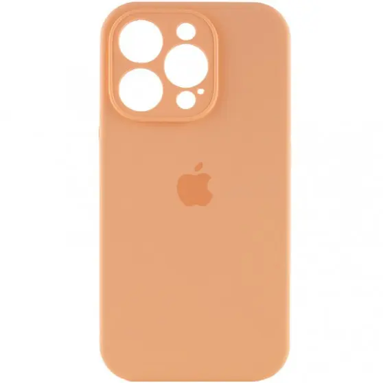 Чехол Silicone Case Full Camera Protective (AA) для Apple iPhone 14 Pro (6.1") Оранжевый / Cantaloupe