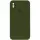 Чехол Silicone Case Square Full Camera Protective (AA) для Apple iPhone XS Max (6.5") Зеленый / Dark Olive