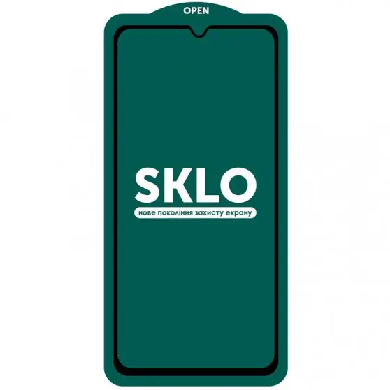 Защитное стекло SKLO 5D (тех.пак) для Xiaomi Redmi 10C / 12C / A3 / A3x / Poco C40 Черный