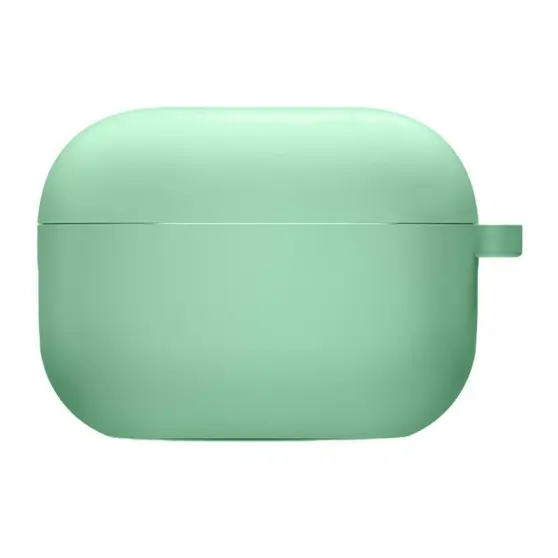 Силіконовий футляр з мікрофіброю для навушників Airpods Pro 2 / Pro Зелений / Spearmint