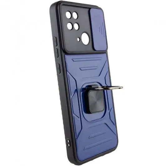 Ударостійкий чохол Camshield Flash Ring для Xiaomi Redmi 10C Синій - зображення 3 