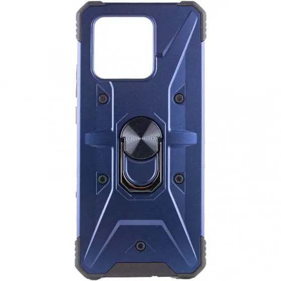 Ударопрочный чехол Pathfinder Ring для Xiaomi Redmi 10C / Poco C40 Синий / Navy