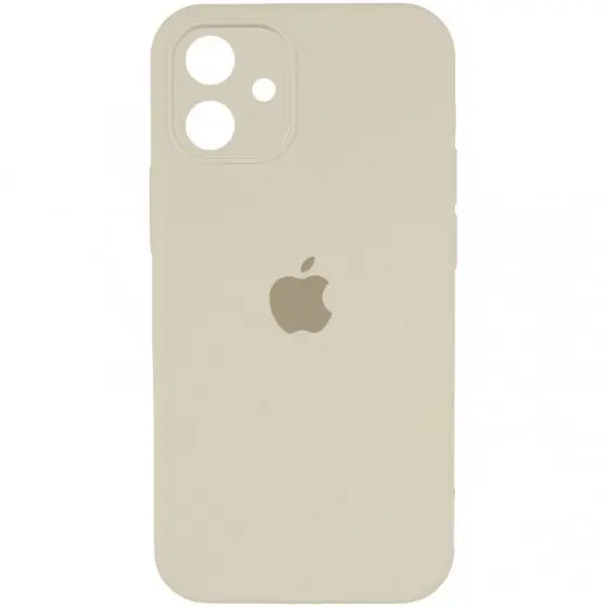 Чехол Silicone Case Square Full Camera Protective (AA) для Apple iPhone 11 (6.1") Бежевый / Antique White