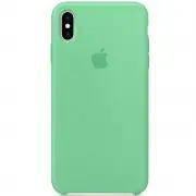 Чехол Silicone case (AAA) для Apple iPhone XS Max (6.5") Зеленый / Spearmint