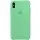 Чехол Silicone case (AAA) для Apple iPhone XS Max (6.5") Зеленый / Spearmint