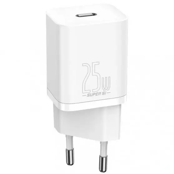 СЗУ Baseus Super Si Quick Charger 25W (1USB-C) (CCSP) Белый