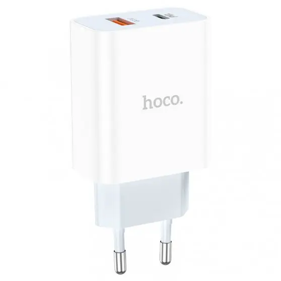 СЗУ Hoco C97A PD20W+QC3.0 (1USB-A/1C) Белый