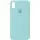 Чохол Silicone Case Full Protective (AA) для Apple iPhone X / XS (5.8") Бірюзовий / Swimming pool