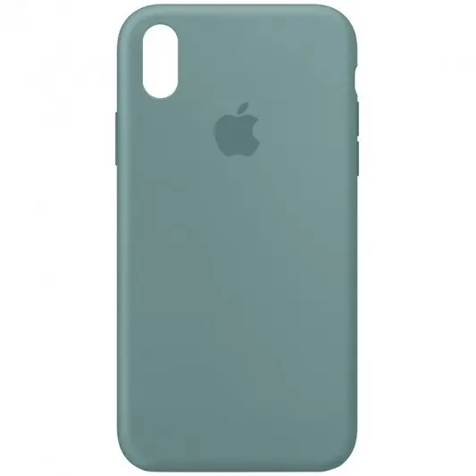 Чохол Silicone Case Full Protective (AA) для Apple iPhone XS Max (6.5") Зелений / Cactus