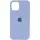 Чехол Silicone Case Full Protective (AA) для Apple iPhone 12 Pro / 12 (6.1") Голубой / Lilac Blue