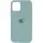 Чехол Silicone Case Full Protective (AA) для Apple iPhone 12 Pro / 12 (6.1") Бирюзовый / Turquoise