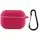 Силиконовый футляр New с карабином для наушников Airpods Pro Красный / Rose Red