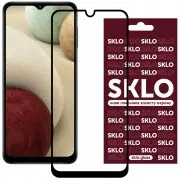 Защитное стекло SKLO 3D (full glue) для Samsung Galaxy A12/M12/A02s/M02s/A02/M02/A03s/A03 Core/A03, Черный