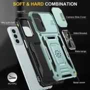 Ударостійкий чохол Camshield Army Ring для Samsung Galaxy M23 5G / M13 4G, Зелений / Light Green