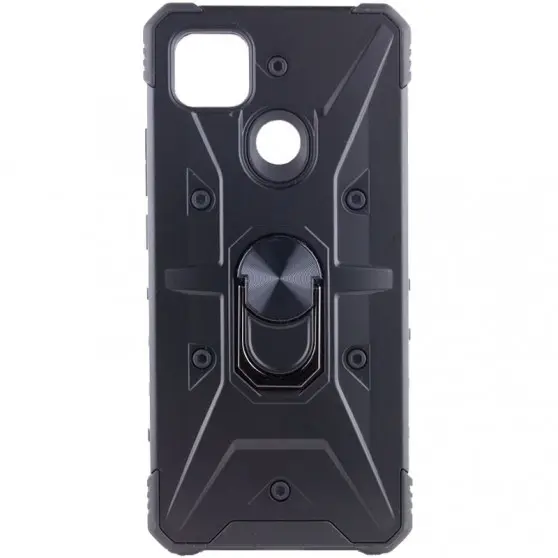 Ударопрочный чехол Pathfinder Ring для Xiaomi Redmi 9C / 10A Черный / Black