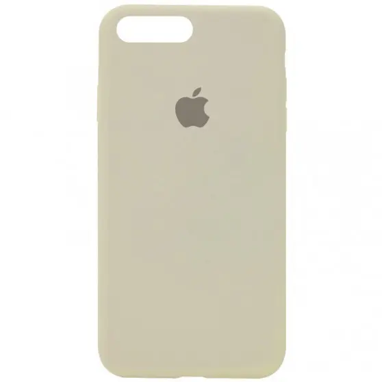 Чехол Silicone Case Full Protective (AA) для Apple iPhone 7 plus / 8 plus (5.5") Бежевый / Antique White