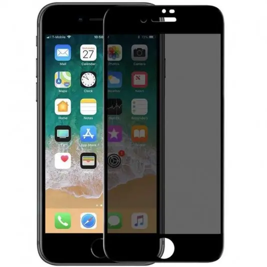 Захисне скло Privacy 5D Matte (тех.пак) для Apple iPhone 7 plus / 8 plus (5.5") Чорний