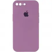Чохол Silicone Case Square Full Camera Protective (AA) для Apple iPhone 7 plus / 8 plus (5.5") Ліловий / Lilac Pride