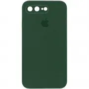 Чохол Silicone Case Square Full Camera Protective (AA) для Apple iPhone 7 plus / 8 plus (5.5") Зелений / Cyprus Green