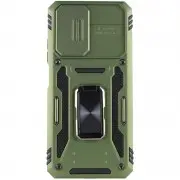 Ударостійкий чохол Camshield Army Ring для Xiaomi Redmi Note 11 Pro (Global) / 11 Pro 5G / 11E Pro, Оливковый / Army Green
