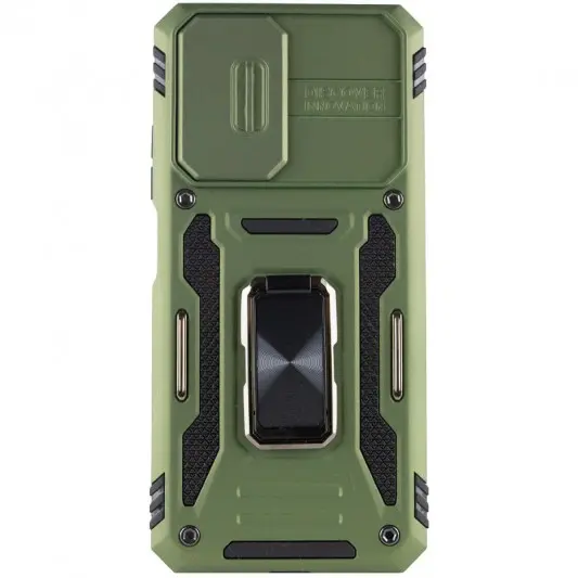 Ударостійкий чохол Camshield Army Ring для Xiaomi Redmi Note 11 Pro 4G/5G / 11E Pro / 12 Pro 4G Оливковий / Army Green - зображення 1 