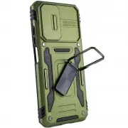 Ударостійкий чохол Camshield Army Ring для Xiaomi Redmi Note 11 Pro (Global) / 11 Pro 5G / 11E Pro, Оливковый / Army Green