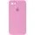 Чохол Silicone Case Square Full Camera Protective (AA) для Apple iPhone 7 / 8 / SE (2020) (4.7") Рожевий / Light pink