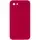 Чохол Silicone Case Square Full Camera Protective (AA) для Apple iPhone 7 / 8 / SE (2020) (4.7") Червоний / Rose Red