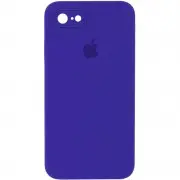 Чохол Silicone Case Square Full Camera Protective (AA) для iPhone SE 2 / 3 (2020 / 2022) / iPhone 8 / iPhone 7, Фіолетовий / Ultra Violet