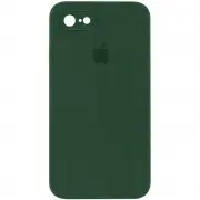 Чохол Silicone Case Square Full Camera Protective (AA) для Apple iPhone 7 / 8 / SE (2020) (4.7") Зелений / Cyprus Green