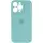 Чехол Silicone Case Full Camera Protective (AA) для Apple iPhone 13 Pro Max (6.7") Бирюзовый / Marine Green