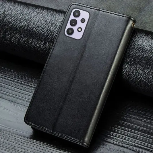 Шкіряний чохол-книжка GETMAN Gallant (PU) для Samsung Galaxy A13 4G Чорний - зображення 5 