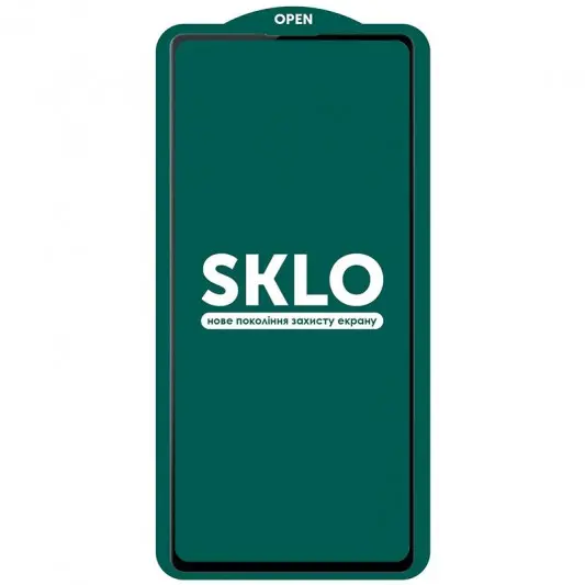 Захисне скло SKLO 5D (тех.пак) для Samsung Galaxy S21 FE Чорний