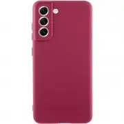 Чохол Silicone Cover Lakshmi Full Camera (A) для Samsung Galaxy S23 Бордовий / Marsala
