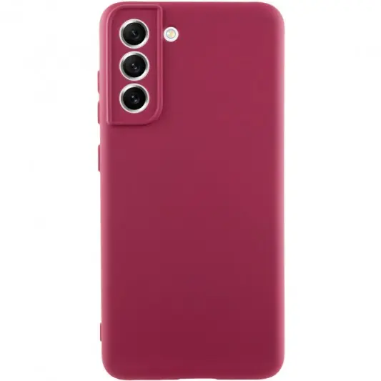 Чохол Silicone Cover Lakshmi Full Camera (A) для Samsung Galaxy S23 Бордовий / Marsala