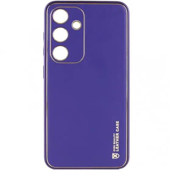 Кожаный чехол Xshield для Samsung Galaxy S23+ Фиолетовый / Ultra Violet