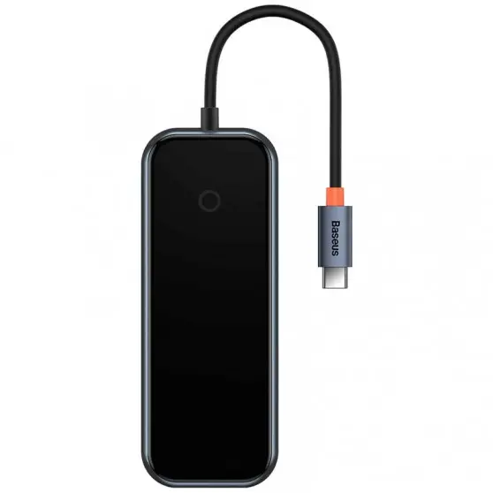 Перехідник Baseus Hub AcmeJoy 5-Port Type-C (HDMI*1+USB3.0*2+USB2.0*1+Type-C PD&Data*1) (WKJZ) Dark Gray