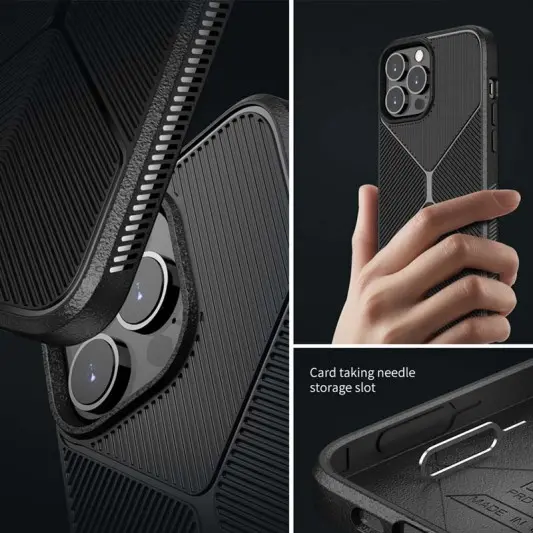 Чехол TPU BlackWood для Apple iPhone 12 Pro Max (6.7") Черный - изображение 5