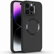 TPU чехол Bonbon Metal Style with MagSafe для Apple iPhone 12 Pro Max (6.7"), Черный / Black