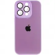 Чохол TPU+Glass Sapphire Midnight для Apple iPhone 12 Pro (6.1"), Бузковий / Lilac